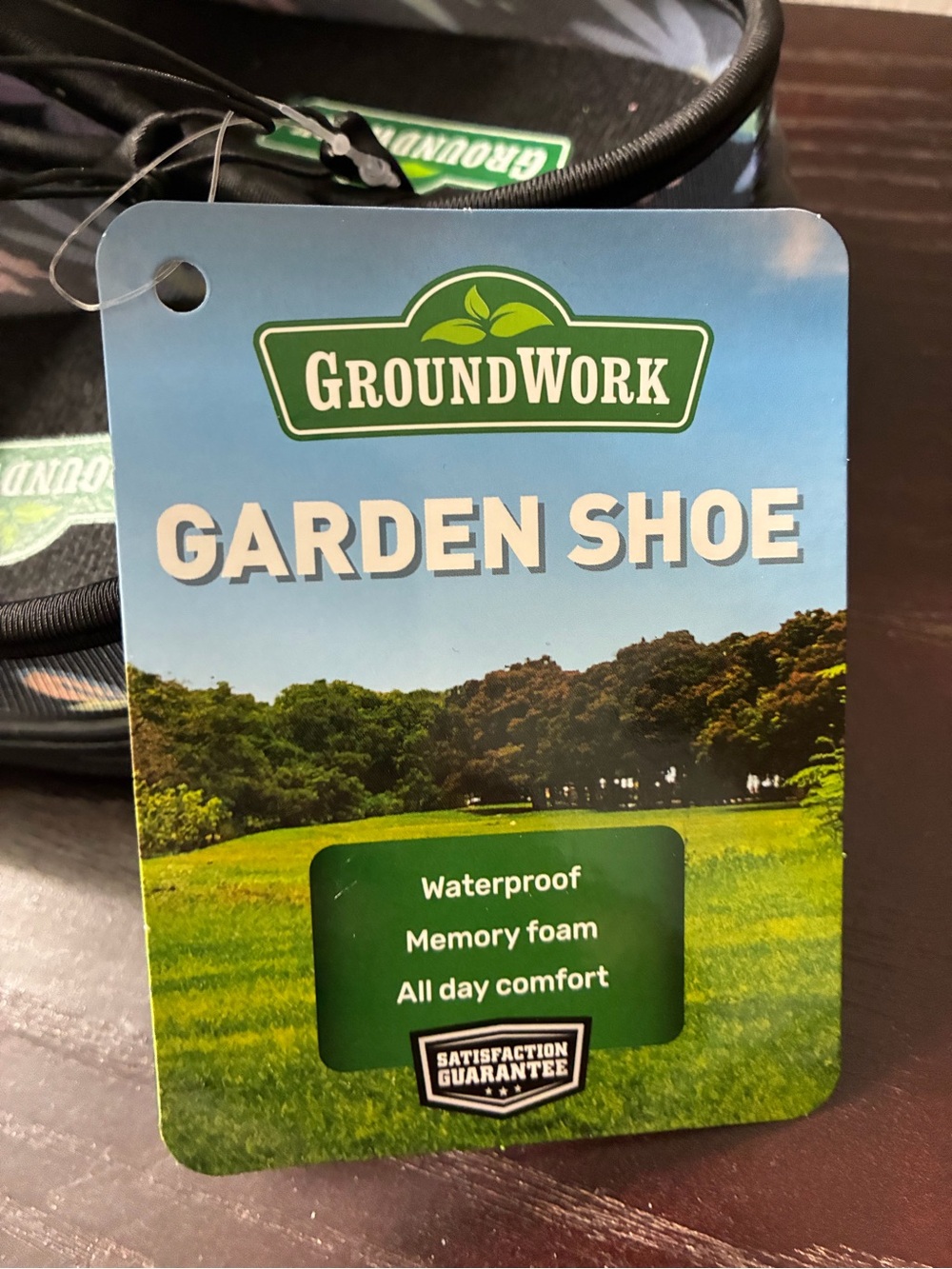 Groundwork Floral Garden Clogs - Black Multi Size 8 NWT - Picture 4 of 5
